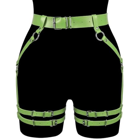 2025 Seneste Model Dame Punk Bælter PU Læder Krops Taljebælte BDSM Lingeri Bondage Bodysuit Sele Lingeri Goth Bondage Lingeri G