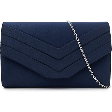 Ladies Clutch, 3d Flannel Wedding One Shoulder Crossbody Dinner Bag Clutch (navy Blue)
