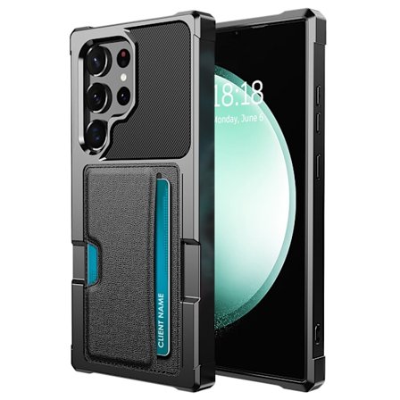 Samsung Galaxy S23 Ultra Wallet Case - Plats för 2 Kort