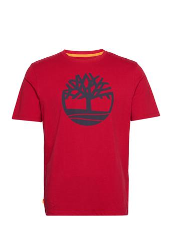 Ss Kennebec River Tree Logo Tee T-shirt Rød Timberland