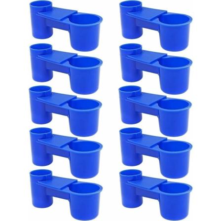 Set med 10 automatiska vattenbehållare i plast med insats för colaflaska för fåglar, duvor, papegojor, uppfödning T-Audace