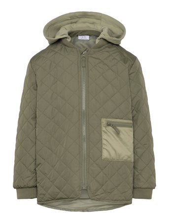 Jacket Padded W Hood Green Lindex