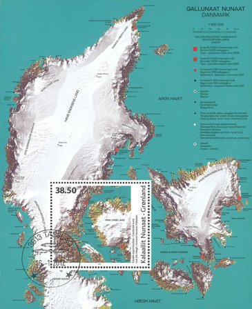 Grønland - Moderne Kunst - Stemplet miniark