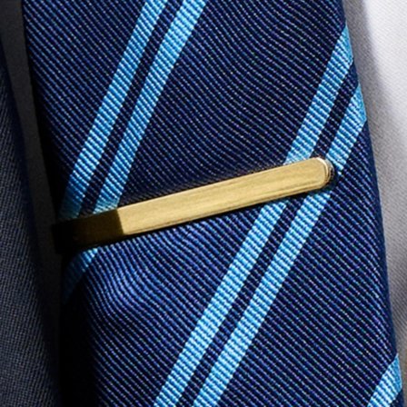 Matt arany tónusú kerekített nyakkendőtű - 5.5 cm for Men