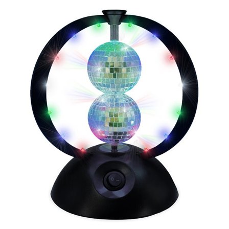 PartyFunLights roterende flerfarget LED-diskokule