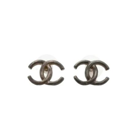 Chanel Vintage, Pre-owned Metal chanel-jewelry Grijs, Dames, Maat:ONE Size