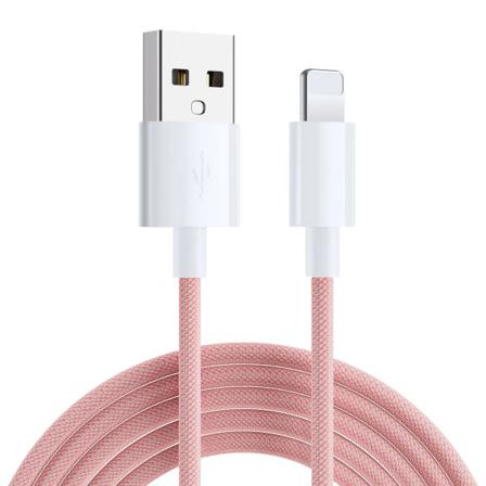 Usb-a Till Lightning Kabel 2.4a 2m Sign Boost - Rosa Rosa