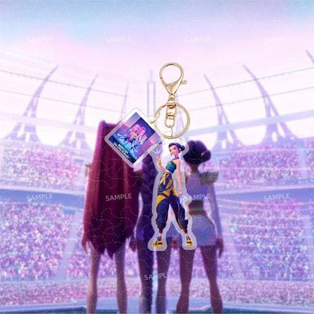 KPOP Akryl Nøkkelring Veske Anheng Tilbehør Smykker Stjerne Surround Julegave 1 stk