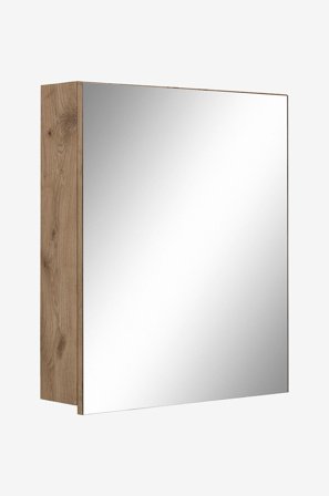 Loft24 - Wisla Veggskap med én speildør - Beige - Baderomsmøbler - Fra Homeroom