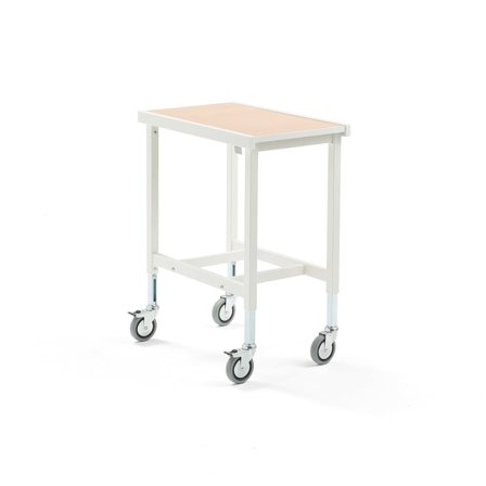 Rullbord, 400x600 mm, exkl underhylla, höjd: 720-1000 mm