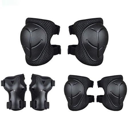 Barne knebeskyttere, 6 i 1 knebeskyttersett for barn, beskyttelsesutstyr for barn,