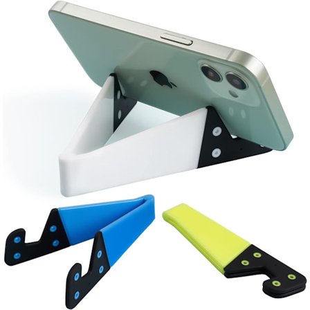 3-pak Bærbar Mobiltelefonholder til Skrivebord, Foldbar Lomme Rejse Mobiltelefonholder, Opgraderet Universel V Smartphone Stativ