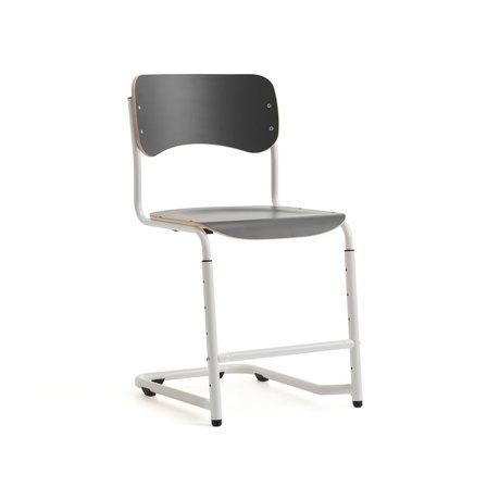 Student chair ELEVATE, adjustable height: 460-640 mm, white/anthracite