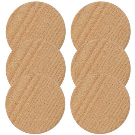 Kopunderlag Cirkulære Kopmåtter Varmebestandig Bordbeskyttelse Hjemmebrug 6 stk