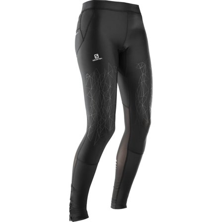 Salomon Intensity Long Tight W Women workout trousers Black XL