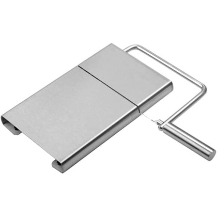 Osteskærer, Rustfrit Stål Tråd Smørskærer, Med Serveringsplade, Til Hård Og Halvhård Ost Smør