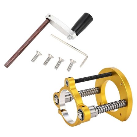 Router Lift Base Aluminiumlegering Rustfrit Stål Træbearbejdning Router Bord Lift System med Håndtag 65M