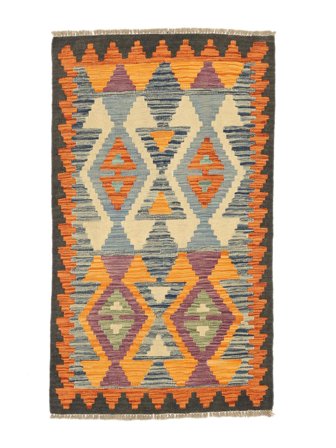 Alfombra Kilim Afghan Old Style 76X126 Marrón/Naranja (Lana, Afganistán)