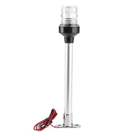 DC12V‐24V 5W Båd Sejlads Signal Lys 360 Grader Rundt Anker Agterlanterne IP66 Vandtæt (12in)