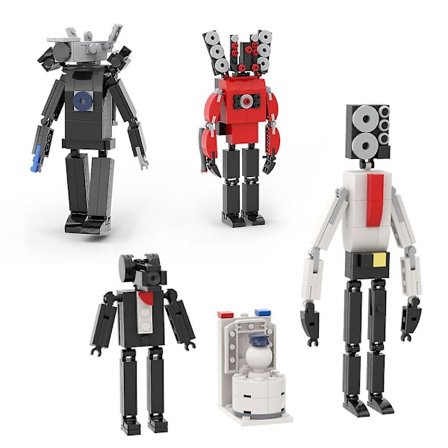 Skibidi Toalettbyggklossar, Samlarmodell Action Figur Leksaker Presenter Till Barn Vuxna Fans Heminredning