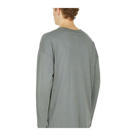 Champion, Long Sleeve T-Shirt Grijs, Heren, Maat:L,Katoen