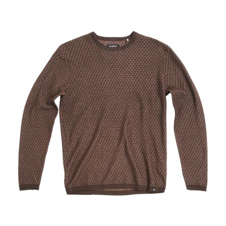 Gabba, Pago geo round neck Bruin, Heren, Maat:M