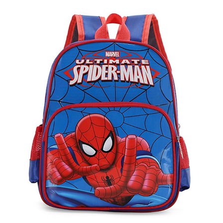 Ultimate Spiderman Ryggsekk Barn Gutter Jenter Ryggsekk Reise Skoleveske Med Mesh Lommer Veske