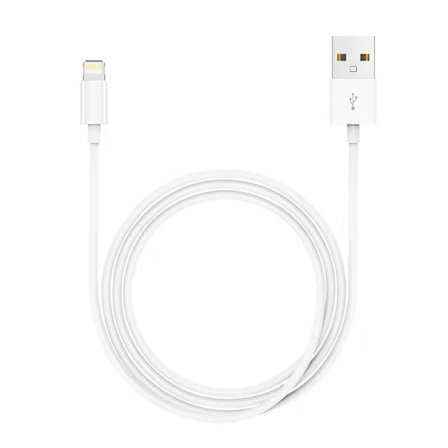 Original Apple Lightning-kabel, MFi-sertifisert synkronisering og hurtiglading for iPhone, iPad, iPod, 2 m hurtiglading, fortykket kjerne for 