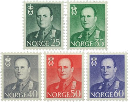 Norge - AFA 485-489 - Postfrisk