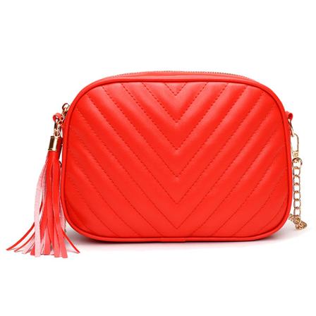 Crossbody väska, PU mjuk yta kedja enkel axelväska