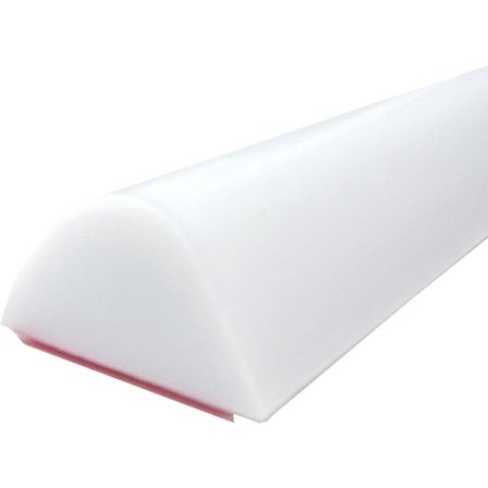 1,5 cm Hög Duschtröskel Vattenbarriär - Vattenbarriär för Inbyggd Dusch - Vikbar (Vit, 1 meter)