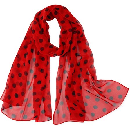 Unike blomstrete dameskjerf: Chiffonblomster og fugler trykt skjerf