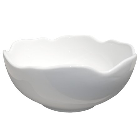 Porslins Skål - Vågiga Kanter - 6 pack