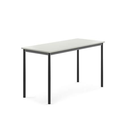 Tisch SONITUS, 1400x600x760 mm, Hochdrucklaminat grau, anthrazit