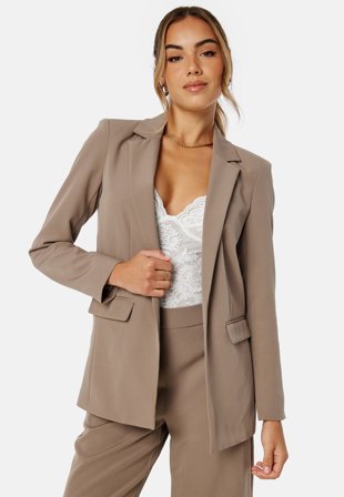 Pieces Pcbozzy LS Loose Blazer Fossil Klær
