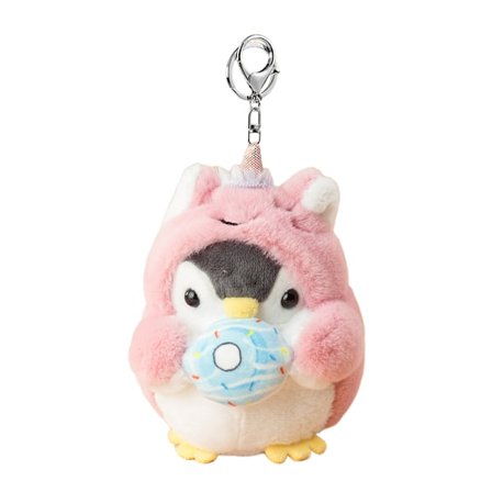 Enhjørning Pingvin Nøkkelring, Rosa Plysj Nøkkelring til Julegave, Søt Nøkkelring til Ryggsekker, Nøkkelring for Kvinner