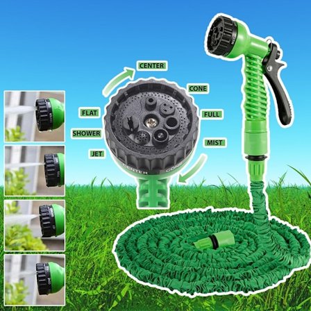 Magic Hose flex trädgårdsslang / vattenslang - grön eller blå - flera längder -