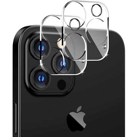[2-PACK] Kameralinsskydd i Härdat Glas iPhone 12 Pro Max - Clear