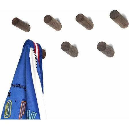 Veggkrok i tre, kleskrok i tre, veggmontering, dekorative kroker, trepinne, vintage enkel arrangør, hatteholder, kleshenger, håndkleholder