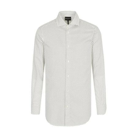 Emporio Armani, Shirt Wit, Heren, Maat:L
