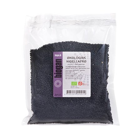 Biogan Nigellafrø Ø 250 g, Helse & Madvarer, Kerner & Frø, Frø
