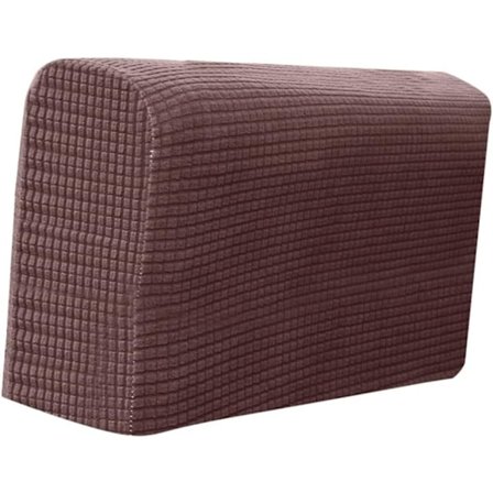 Universal Sofa Armlene 2-pakning Elastiske Sofa Armlene Beskyttere Myke Håndklær Mørk Kaffe Hjemmeinnredning