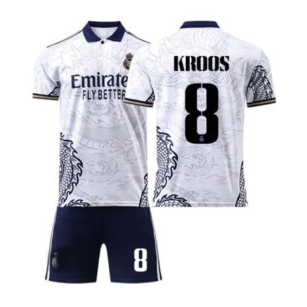 22 Real Madrid tröja Dragon Print Edition NO. 8 Kroos skjorta- Perfet #M