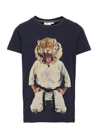 Uke S_S Tee T-shirt Blå The New