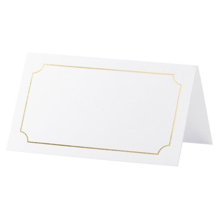Bordkort med Gullramme