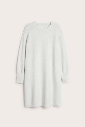 Kappahl | Sukienka z dzianiny z cekinami | Biały