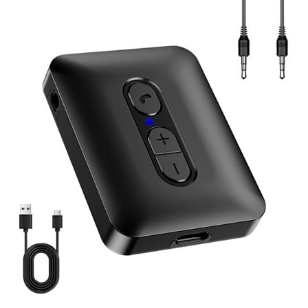 Bluetooth Transmitter Receiver, Trådløs Bluetooth Adapter, Bluetooth 5.4 Audio Adapter Musikmodtager