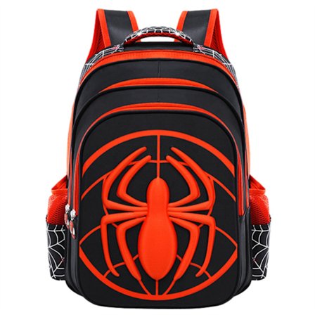 Børnerygsæk Spider Vandafvisende Skoletaske Elementarelever Dagrygsæk Dreng Pige Madpakke