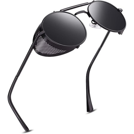 Polariserede Steampunk Retro Runde Solbriller MTS3
