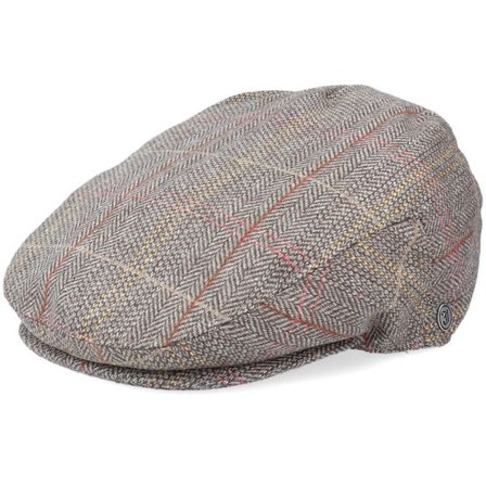Jaxon & James - Beige flatcap Keps - Tweed Khaki Flat Cap @ Hatstore